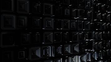 3d background abstract. Satisfying abstract animation. Motion geometric cubes looped video
