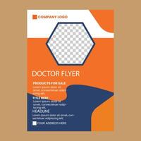 Doctor's flyer design vector