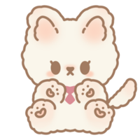 Cute cat character png