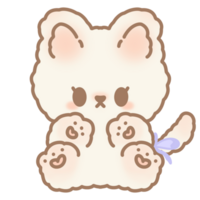 Cute cat character png