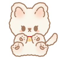 Cute cat character png