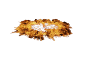 Fire shockwave on transparent background png