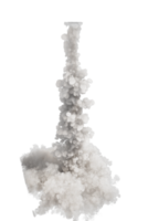 fumar de cohete lanzamiento en transparente antecedentes png