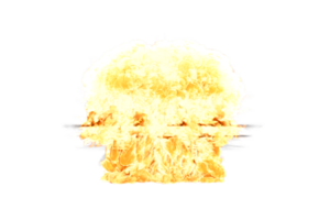 nuclear explosión en transparencia antecedentes png