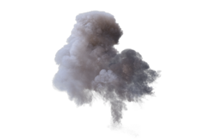 Cannon explosion on transparent background png