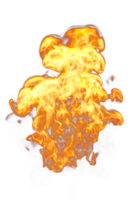 Fire flames looped on transparency background png