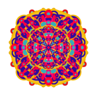 colorful mandala pattern design png