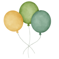 globos, dibujos animados ,acuarela png