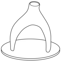 The stapes is the smallest bone in the body located in the middle ear. png