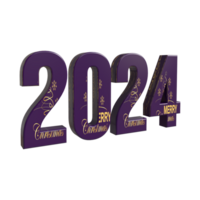 2024 3d le rendu - une aperçu dans le futur png