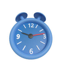 3d representación de El sonar alarma reloj png