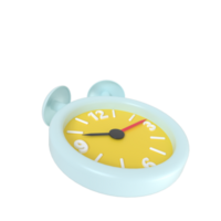 3D Rendering of ringing alarm clock png