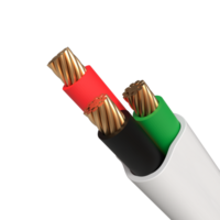 realistisch 3d draad of kabel renderen voor ontwerp, bedrijf, enz. png