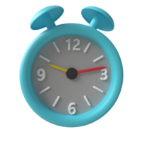 3D Rendering of ringing alarm clock png