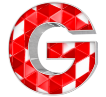 g Fonte 3d render png