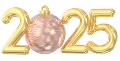 2025 numero 3d rendere png