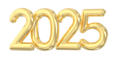 2025 numero 3d rendere png