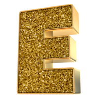 goud e brief 3d geven png