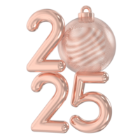 2025 Number 3D Render png