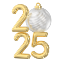 2025 numero 3d rendere png