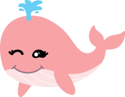 fofa baleia desenho animado, mar animal png