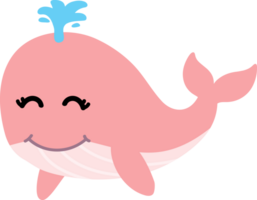 fofa baleia desenho animado, mar animal png