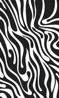 Dynamic flowing fluid pattern abstract background. Monochrome abstract flow pattern fabric fashion template vector