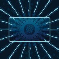 Futuristic technology digital abstract background vector