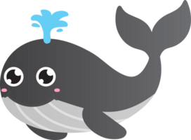 fofa baleia desenho animado, mar animal png