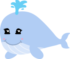 linda ballena dibujos animados, mar animal png
