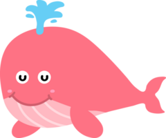 linda ballena dibujos animados, mar animal png