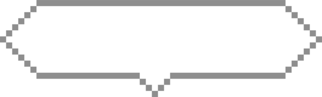 8 bits retro jogos pixel discurso bolha balão ícone adesivo memorando palavra chave planejador texto caixa bandeira png