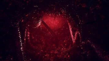 voodoo verschrikking met rood tentakels video