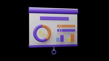 data optimering 3d illustration. animation. video