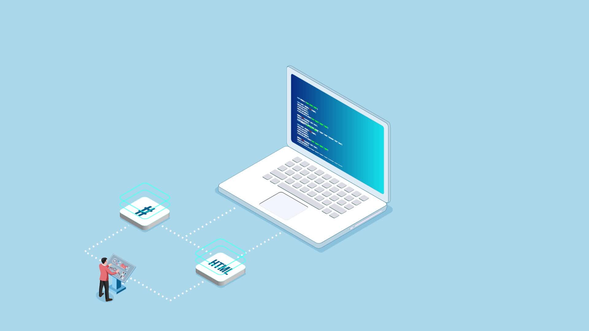 A programmer who works in coding technologies and website development ...