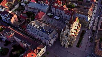Aerial View of Novi Sad City With Tall Buildings video
