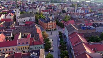 Aerial View of Novi Sad City With Numerous Buildings video