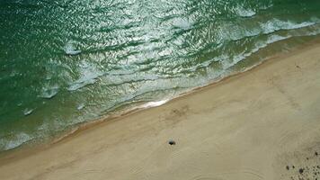 strand en golven antenne in Portugal video