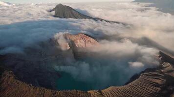 lento movimento bromo montanha declive video