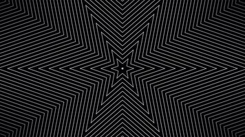 Star lines pattern motion design. abstract geometric background.Abstract star shapes line pattern seamless looping on dark black background video