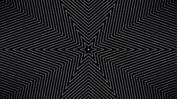 Star lines pattern motion design. abstract geometric background.Abstract star shapes line pattern seamless looping on dark black background video