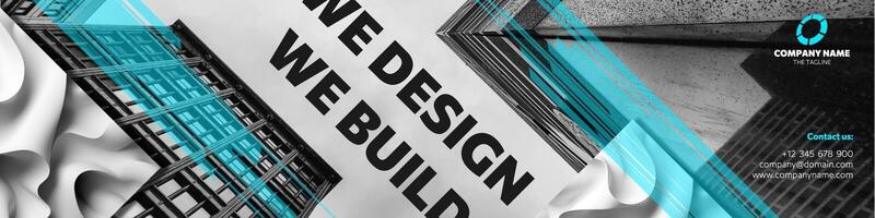 Industrial Building LinkedIn Banner template