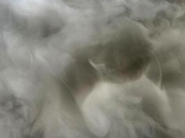 Abstract fog or smoke on black color background photo