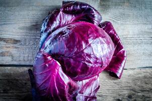 Red cabbage closeup photo