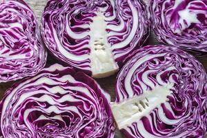 Red cabbage closeup photo