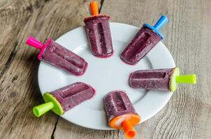 Ice pops closeup photo