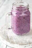 Blueberry chia seed pudding photo