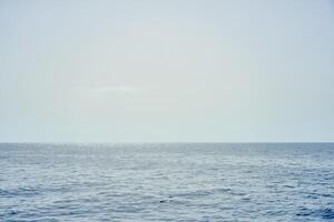 Rocks and stones in fog on the shores of Gran Canaria photo