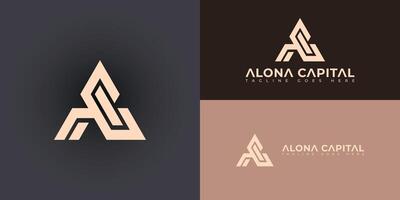 resumen inicial letra C.A o California logo en suave oro colores aislado en múltiple antecedentes colores. el logo es adecuado para negocio y consultante empresa logo íconos a diseño inspiración plantillas. vector