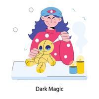 Trendy Dark Magic vector